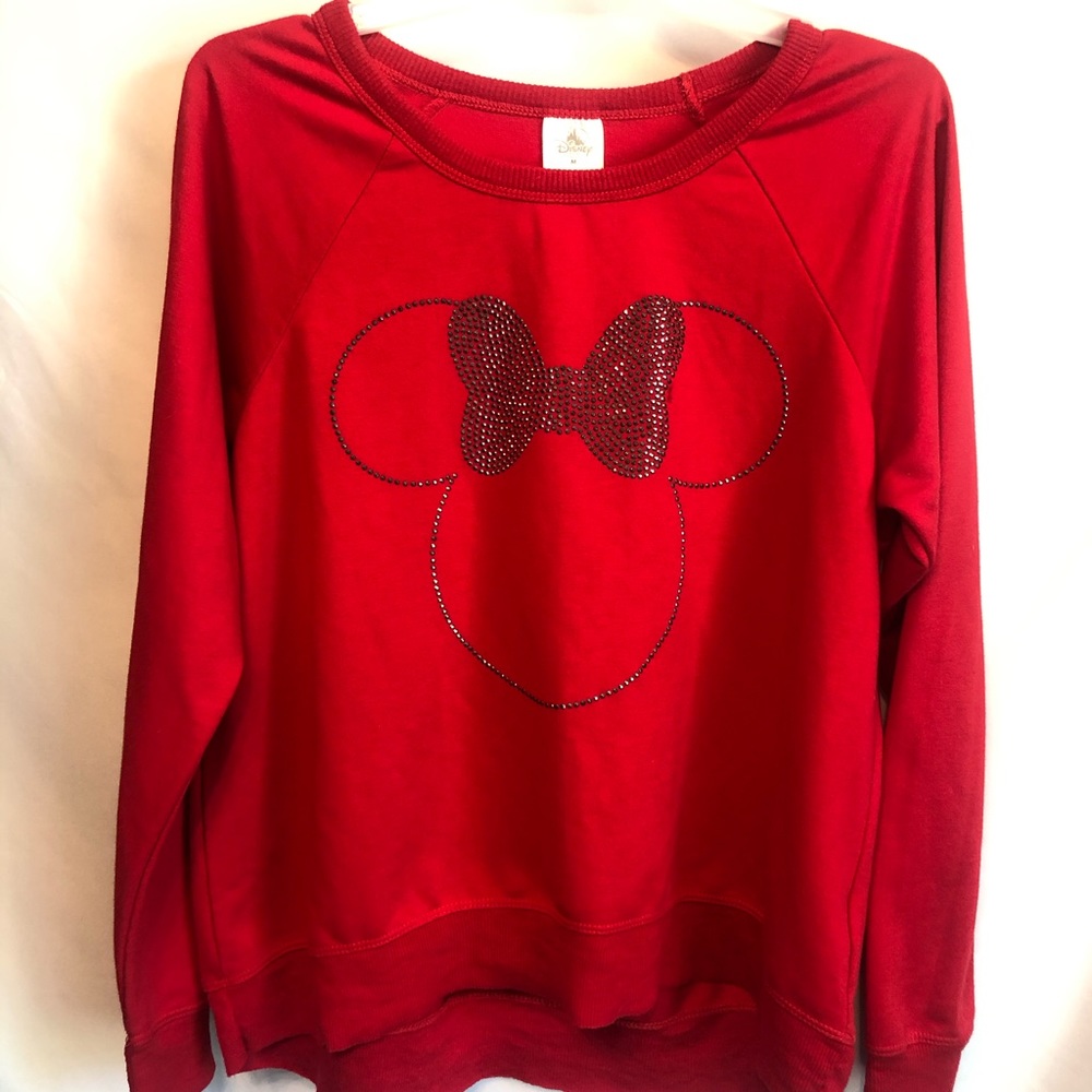 DISNEY Shanghai- Red Long Sleeve Minnie Mouse Top